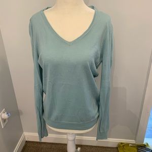 cashmere vneck lightweight sweater
